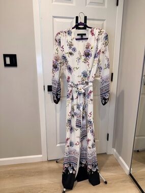 long sleeve silk wedding dresses Dreamy Wedding Gown Two-Piece Silk Floral Lace Bohemian Bridal Dresses  DW511 -